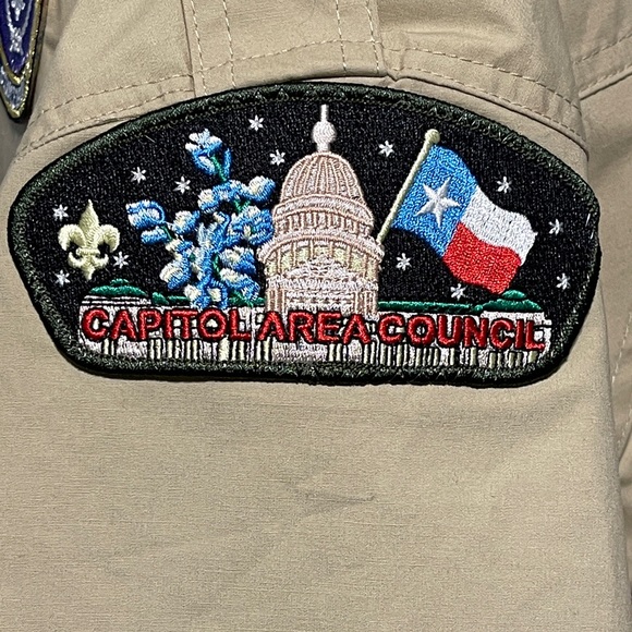 Boy Scouts of America BSA Men's Shirt 2-XLarge XXL Sewn Patches Austin Gorpcore - Picture 5 of 12